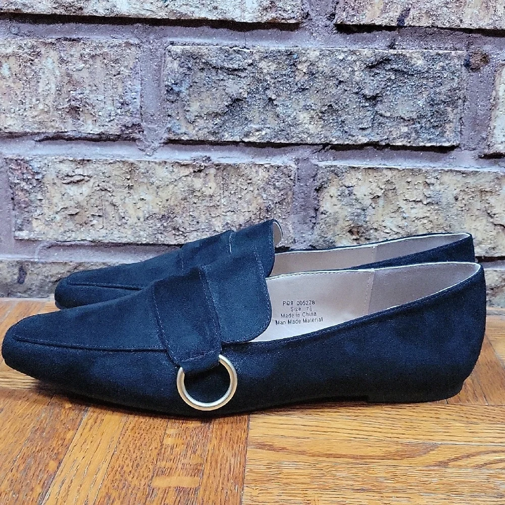 Brinley Co. Woman's Black Tru Comfort Loafer Flat Size 7.5 NWOT - Picture 4 of 8